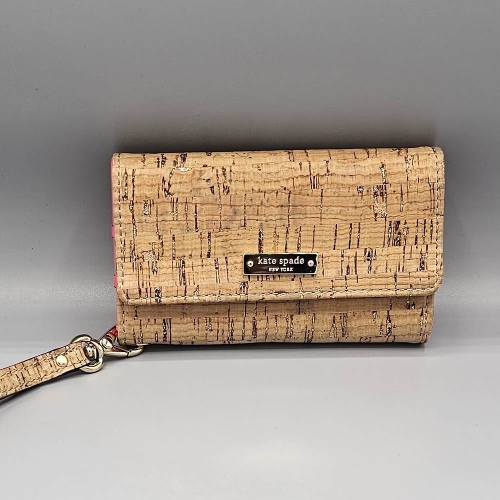 EUC Kate Spade Cork Wallet Wristlet
